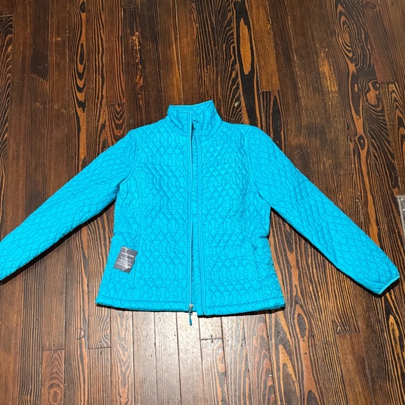 Lands' End Turquoise Quilted Jacket - Picture 1 of 3